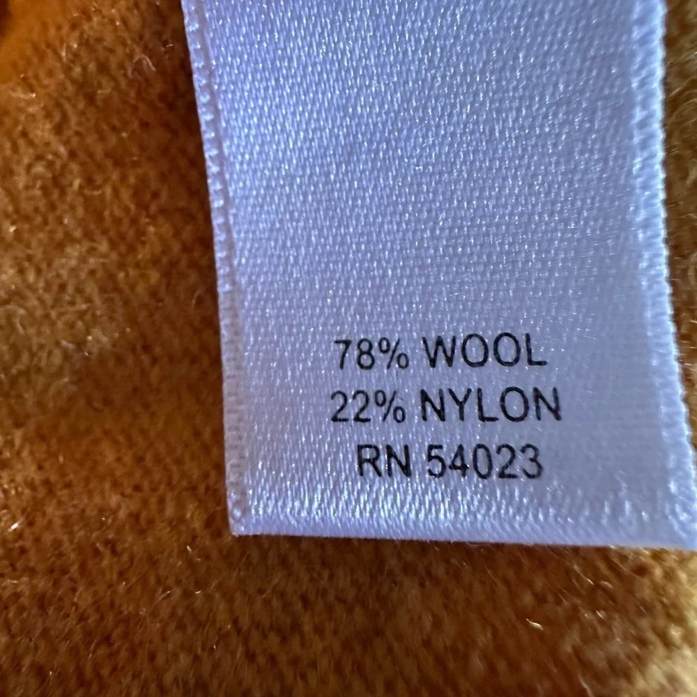 Banana Republic Italian Merino wool Blend Crewneck Sweater w/ elbow patches Sz L